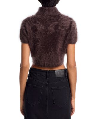 The Teddy Cashmere Cropped Turtleneck Sweater
