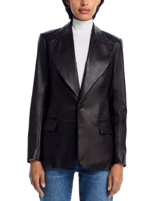 The Peak Lapel Leather Jacket