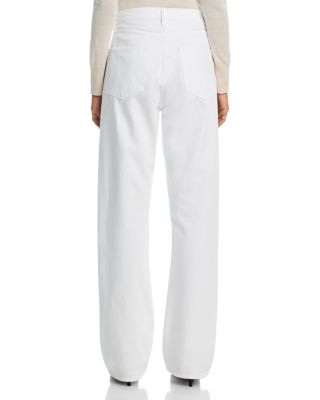 The Vertical High Rise Straight Jeans in White
