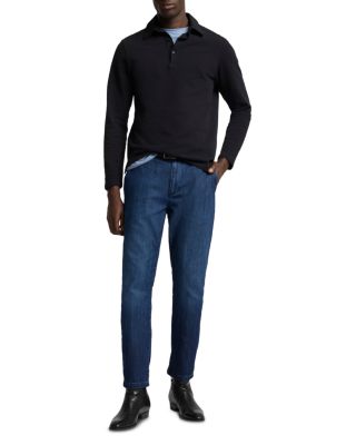 Airweft Slim Straight Fit Denim Chinos in Rialto Blue