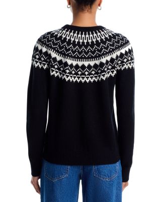 100% Cashmere Fair Isle Crewneck Sweater - Exclusive