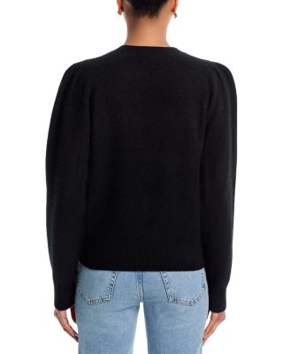 100% Cashmere Puff Sleeve Sweater - Exclusive