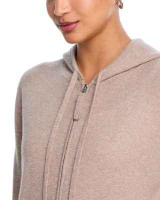 AQUA 100% Cashmere Full Zip Hoodie - Exclusive