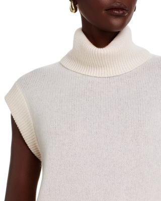 100% Cashmere Turtleneck Sweater Vest - Exclusive