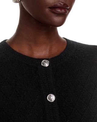 100% Cashmere Crewneck Cardigan Sweater - Exclusive