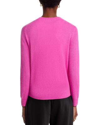 100% Cashmere Crewneck Cardigan Sweater - Exclusive