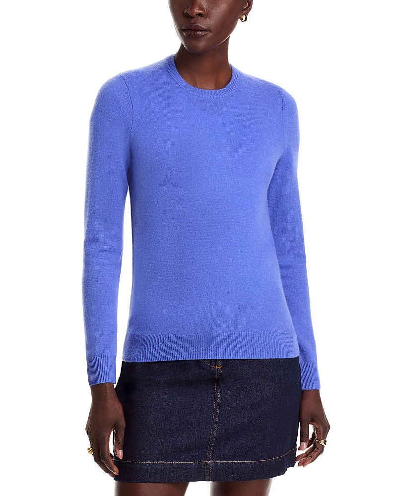 C By Bloomingdale's Crewneck Cashmere Sweater - Exclusive In Blue
