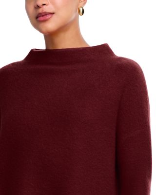 Mock Neck Brushed 100% Cashmere Sweater - Exclusive