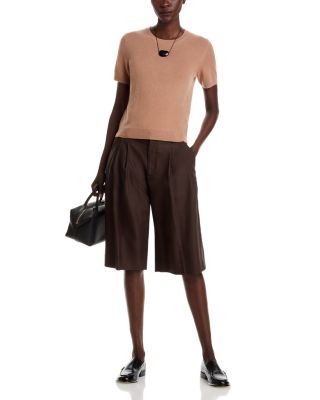 100% Cashmere Short Sleeve Crewneck Sweater - Exclusive