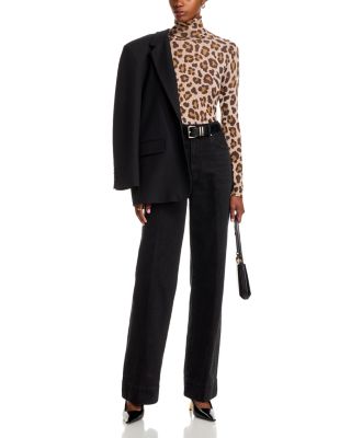 Animal Printed Turtleneck Sweater - Exclusive