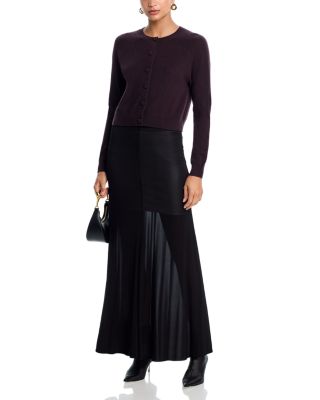 100% Cashmere Crewneck Cardigan - Exclusive