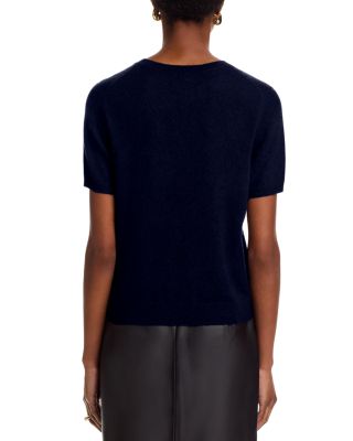 100% Cashmere Short Sleeve Crewneck Sweater - Exclusive