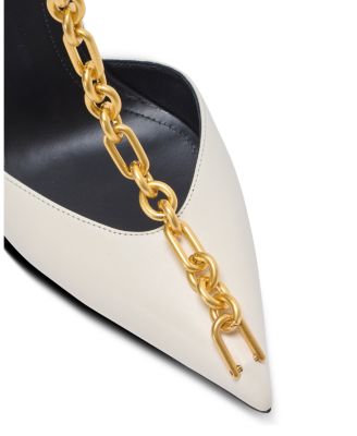 Women's Sync Leather Stilettos with Pointed Toe Pumps