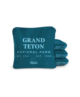 6x6 Grand Teton National Park Durasuede + Turbo Polyglide Pilot Versacraft Cornhole Bags