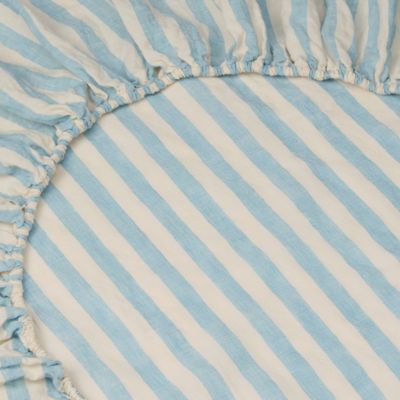 Pembroke Stripe Linen Fitted Sheet, King
