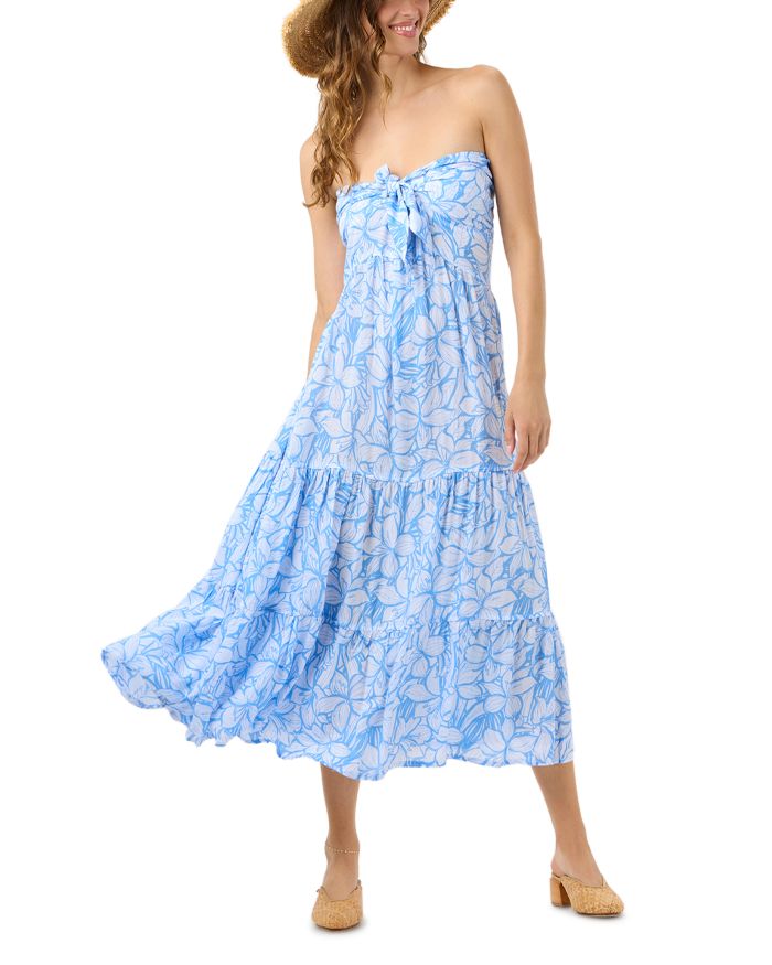 Lei Strapless Tiered Dress