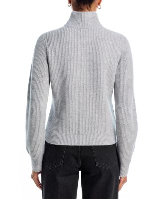 100% Cashmere Zip Neck Sweater - Exclusive
