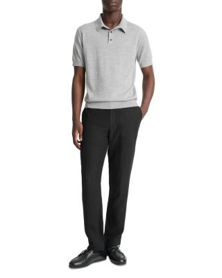 Wool Cashmere Short Sleeve Polo Shirt