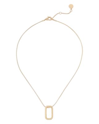 ALLSAINTS - Rope Hexagon Pendant Necklace, 17"
