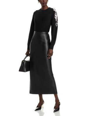 100% Cashmere Embellished Embroidered Floral Sweater - Exclusive