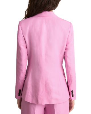 Raine Single Button Linen Suit Jacket