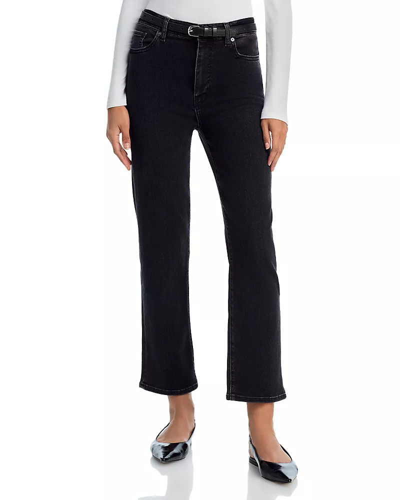 Frame Le Sleek Straight Jeans in Meteor