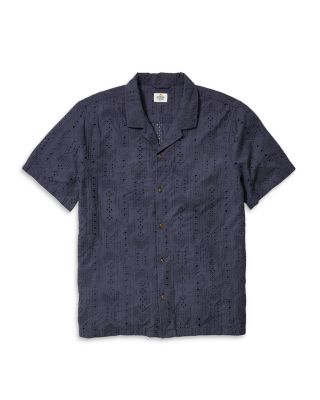 Eyelet Regular Fit Camp Shirt