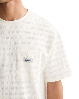 Relaxed Fit Tonal Stripe Pocket Tee  