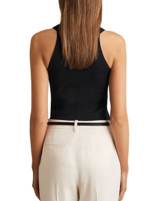 Lacey High Neck Vest Top