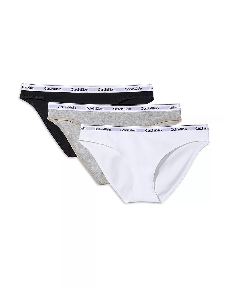 Calvin Klein Modern Logo Bikini, Set of 3