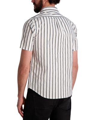 Striped Short Sleeve Logo Shirt