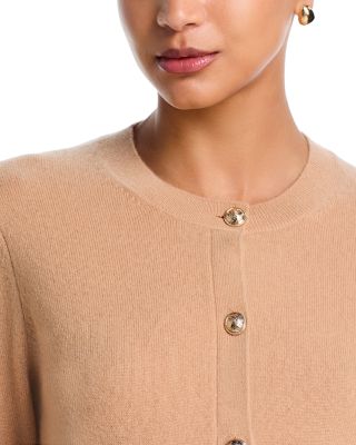 100% Cashmere Crewneck Cardigan - Exclusive