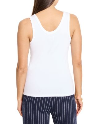 Shimmer Trimmed Tank Top
