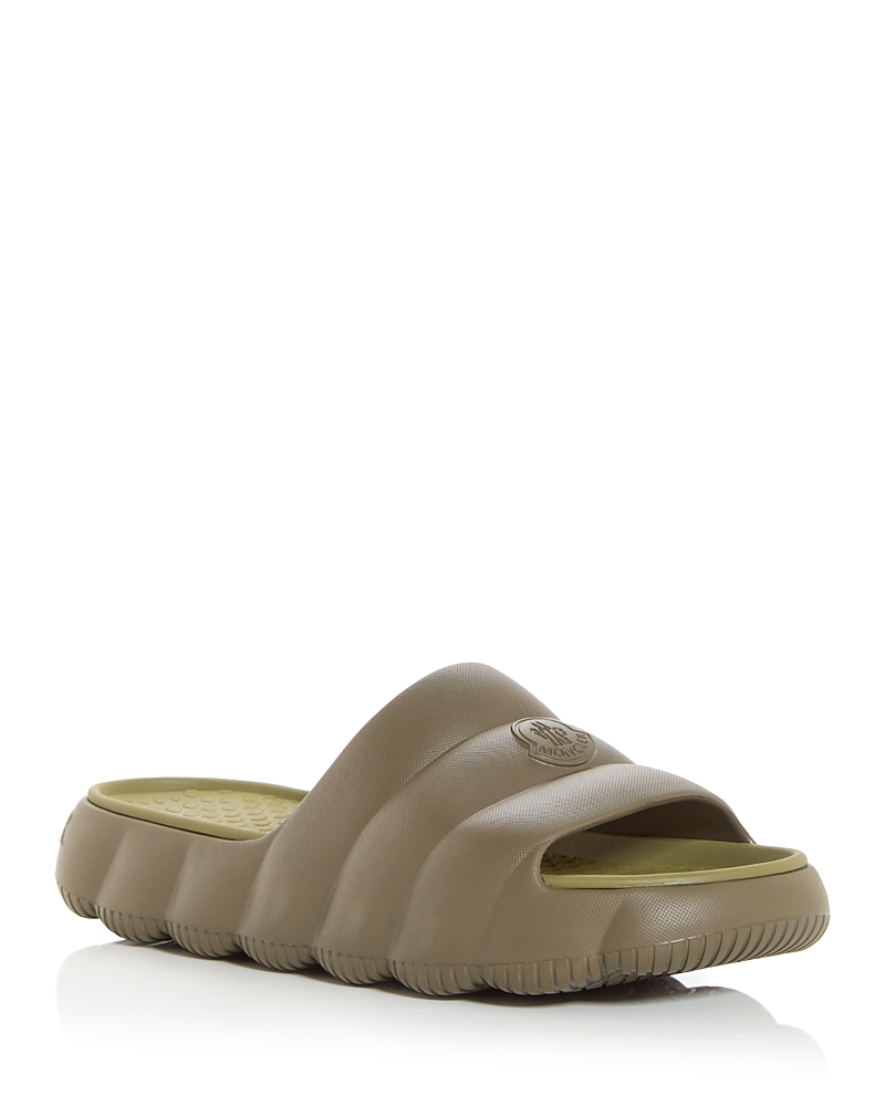 Moncler Green Eva Quilted Lilo Sliders