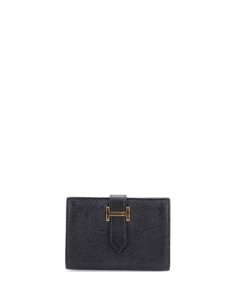 PRE-OWNED HERMES PRE-OWNED HERMES BEARN CARD CASE CHEVRE MYSORE