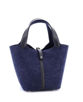 MM Picotin Lock Bag Felt with Leather