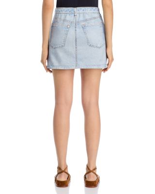 Miramar Terry Denim Mini Skirt