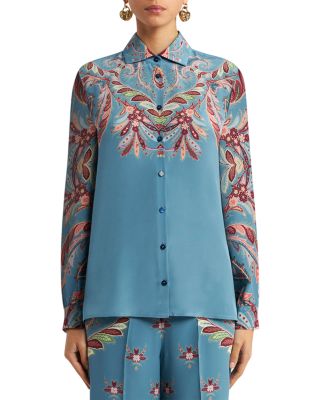Etro - Printed Silk Shirt