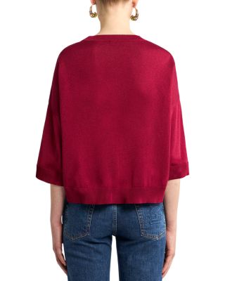 Silk Panel Sweater