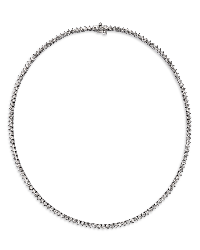 Bloomingdale's Fine Collection Certified Lab Grown Diamond Collar Necklace in 14K White Gold, 10.0 tcw
