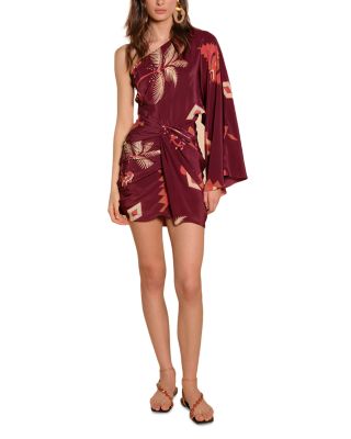 Hidden Oasis Silk Mini Dress
