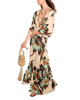 Tesoro Escondido Silk Maxi Dress