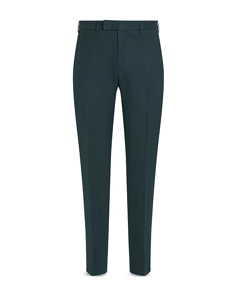 Zegna Oasi Lino Blue Flower Pants