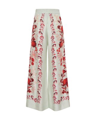 Foulard Silk Palazzo Pants