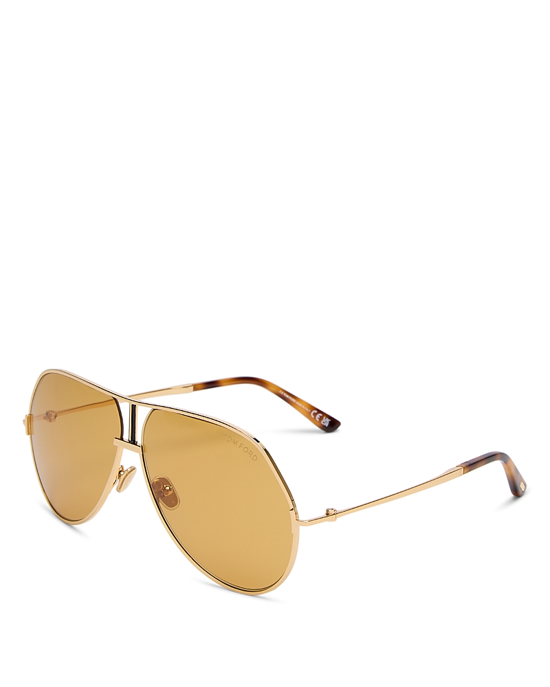 Tom Ford Rickie Aviator Sunglasses, 63mm