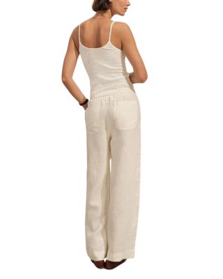 【DEARMINE】Halo Linen Two Tuck Pants LMN Maid Back Banding Two Tuck Linen Wide Pants (6 colors