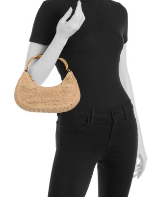 Nixi Twist Handle Raffia Bag