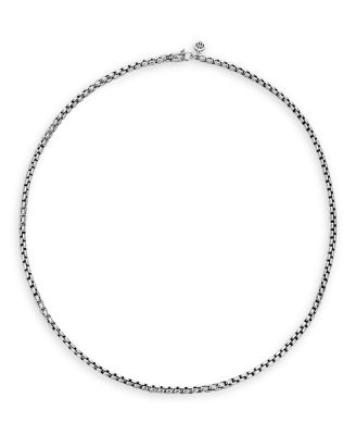 Sterling Silver Naga Box Chain Necklace, 3.7mm