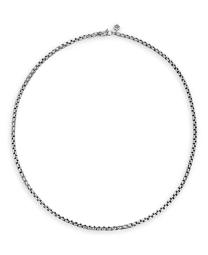 John Hardy Sterling Silver Naga Box Chain Necklace, 3.7mm