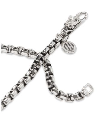 Sterling Silver Naga Box Chain Necklace, 3.7mm